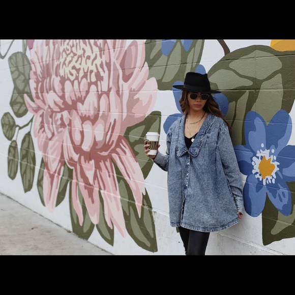 Free People Charlie Denim Shirt - Picture 1 of 1